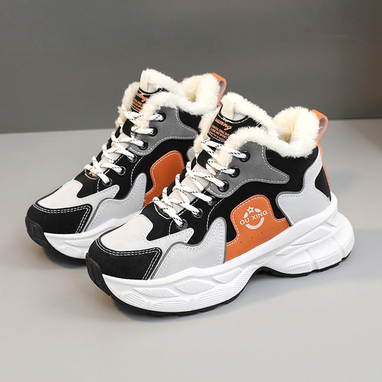 Damen Winter Sneakers mit kuscheligem Innenfutter und stabiler Laufsohle EB