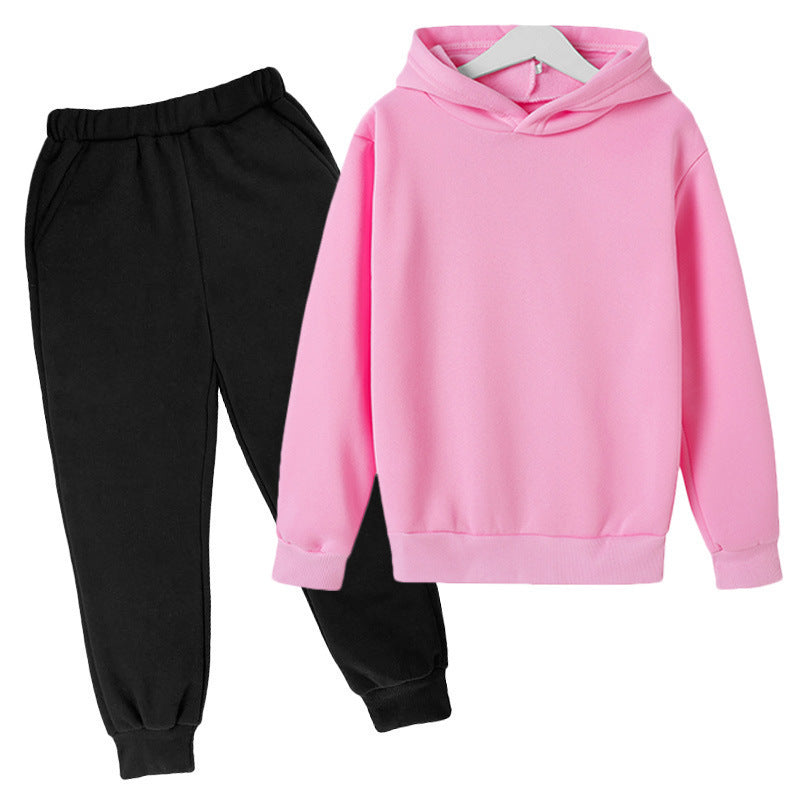 Unisex nan komfortables Hoodie und Jogger Set aus French Terry mit elastischem Bund und Rippbündchen EB