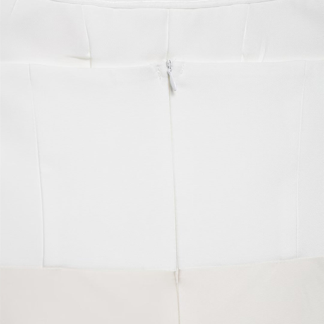 Damen langes Satin Abendkleid mit elegantem Drapé EB