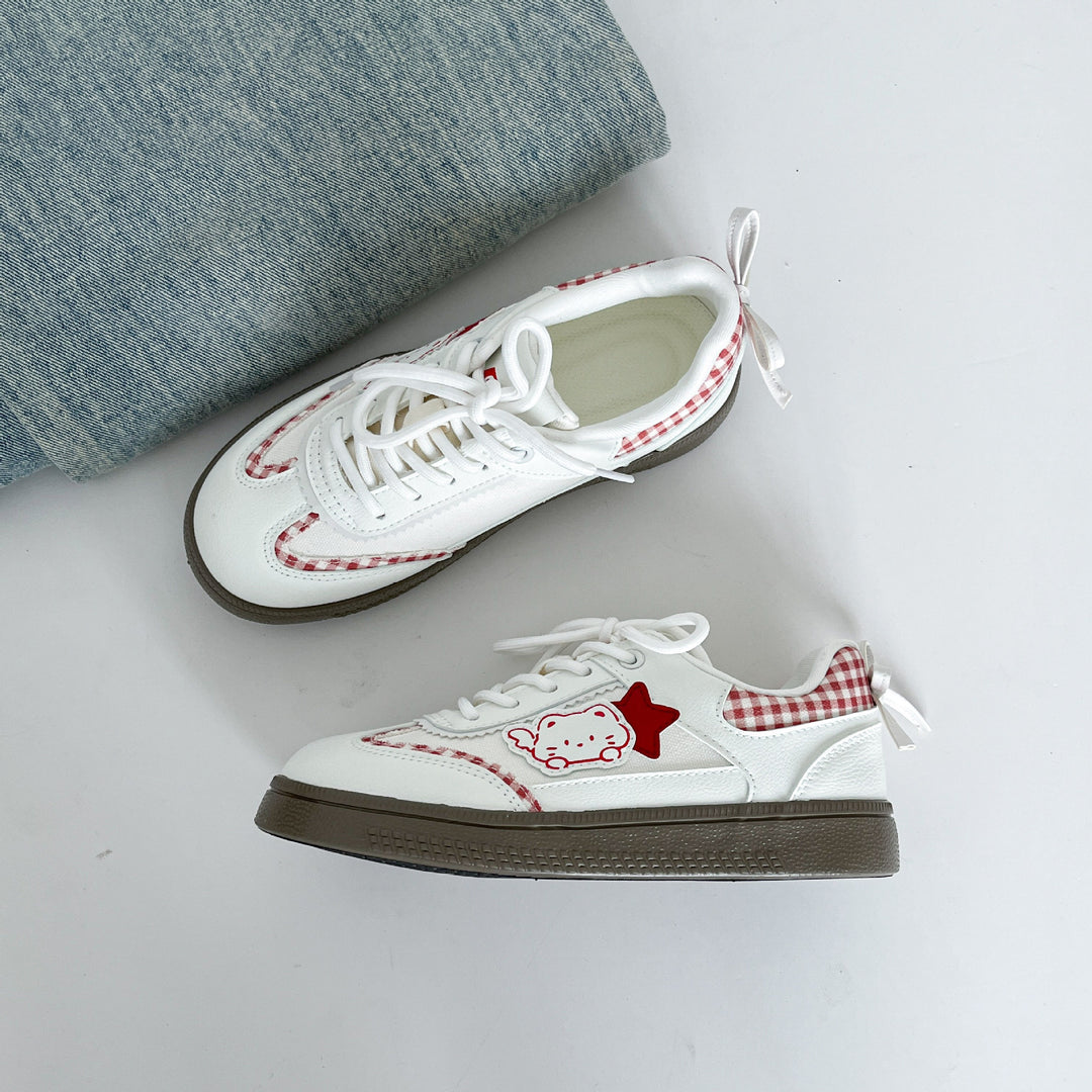 Damen Sportliche Sneakers mit verspieltem Tiermotiv und komfortabler Dämpfung EB