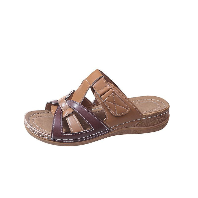 Damen Bequeme Riemensandalen mit ergonomischem Fußbett und modischem Riemendesign EB