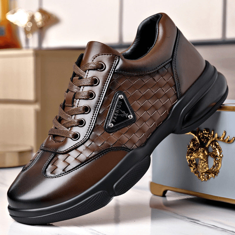 Damen Trendige und bequeme Sneakers mit geflochtenem Obermaterial EB