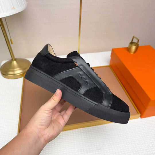 Damen Sportliche Sneakers mit kombinierter Oberflächenstruktur und anatomischem Fußbett EB