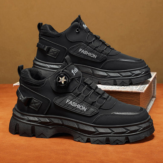 Herren Modische hochliegende Sneakers mit innovativem Verschluss EB