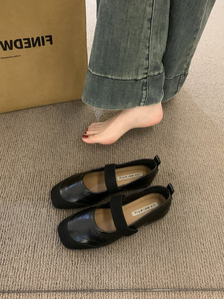Damen Ballerina-Pumps mit verstellbarem Riemchen und elastischen Komfortsohle EB