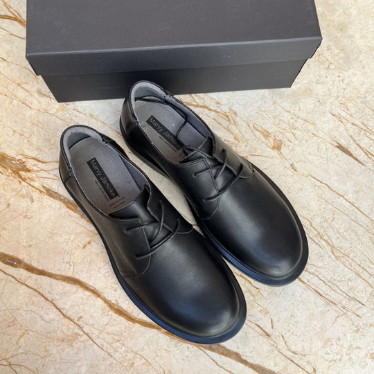 Damen Komfortable Schnürschuhe aus hochwertigem Leder EB