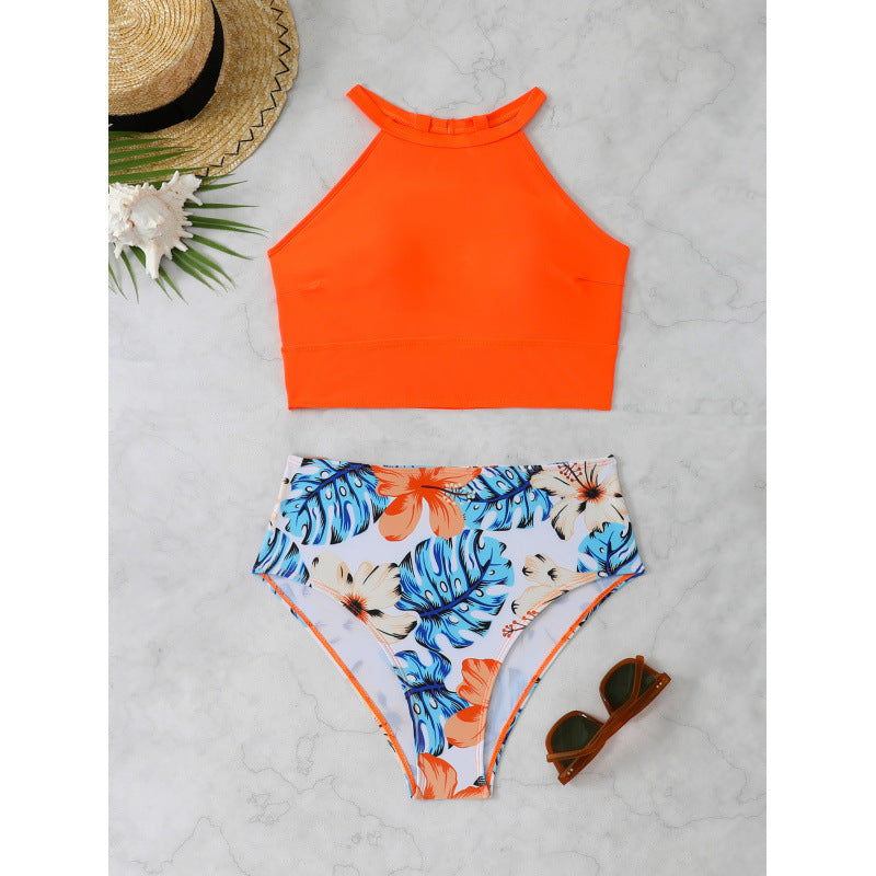 Damen Sportliches High-Waist Bikini-Set EB