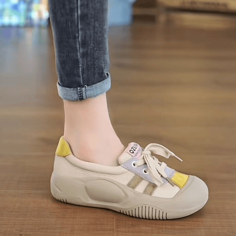 Damen Sportliche Sneaker mit modischem Schnür-Design EB