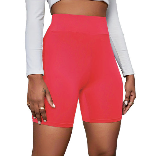 Damen Hochtaillierte Sportshorts mit komprimierendem Effekt und atmungsaktivem Material EB