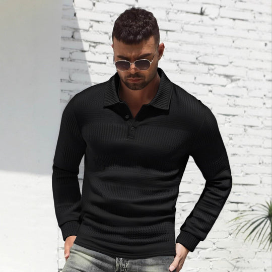 Herren Langarm Poloshirt EB