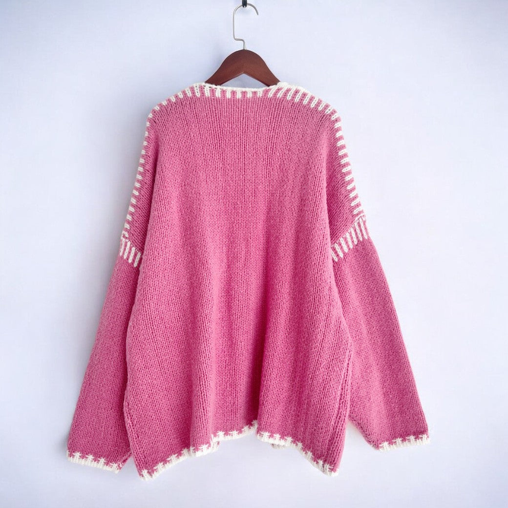 EB | Elegante Strickjacke Im Overgröße Stil