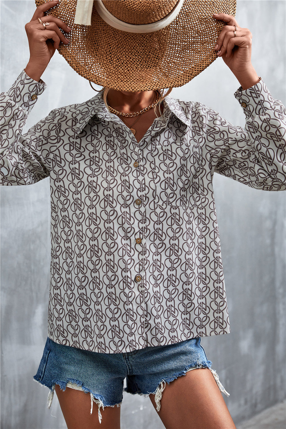 Damen Hemd im extravaganten Paisley-Design EB