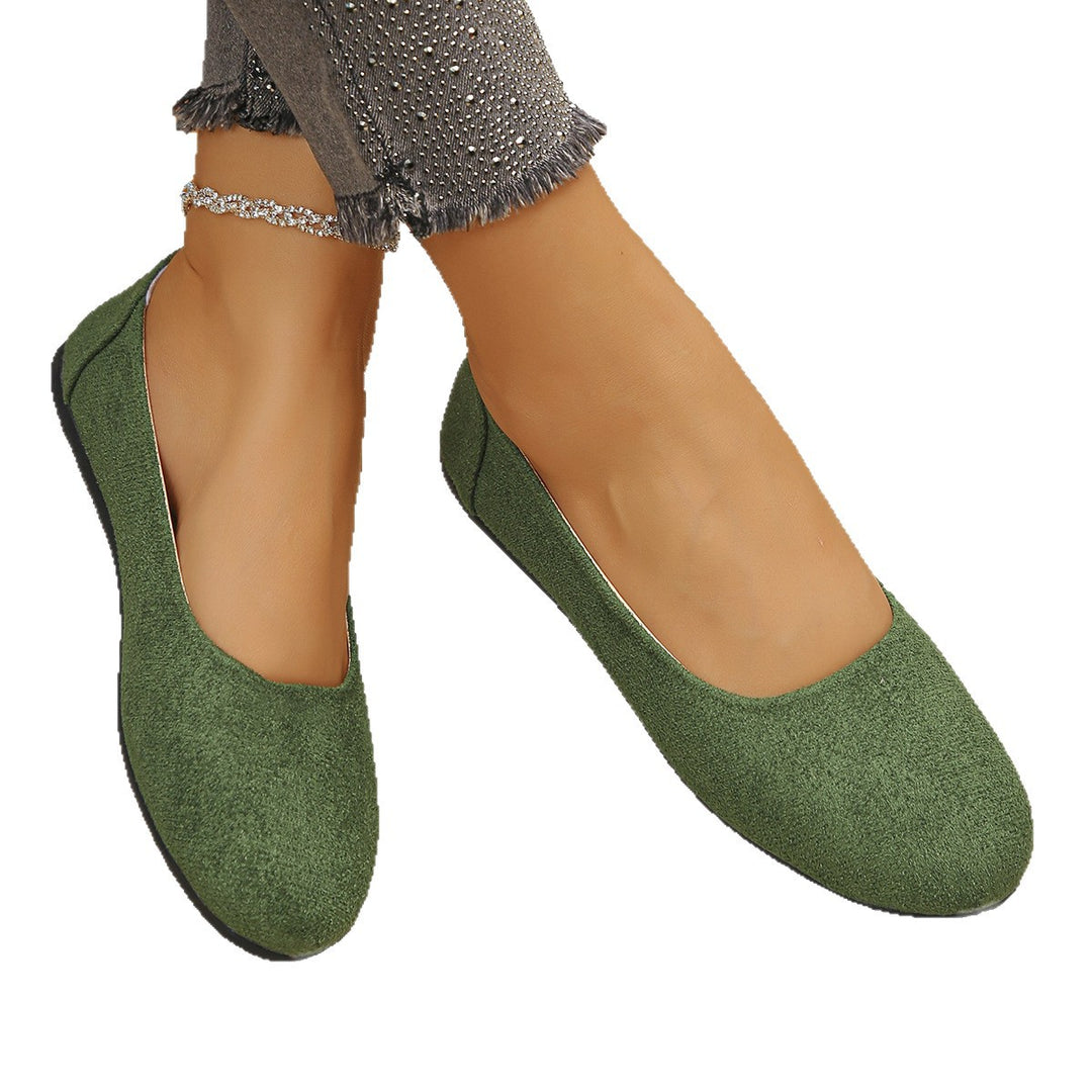 Damen elegante Ballerinas aus weichem Obermaterial EB