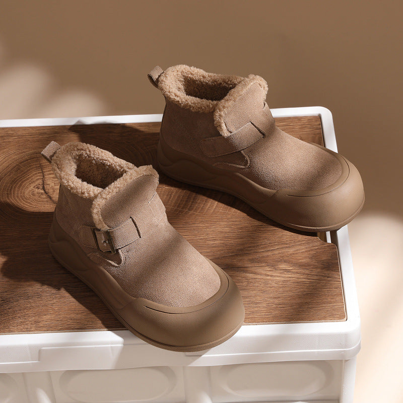 Damen Winterliche Stiefeletten mit kuscheligem Innenfutter EB