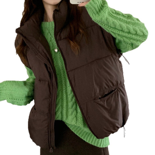 Damen Wattierte Freizeitjacke mit hohen Taschen und durchgehendem Reißverschluss EB