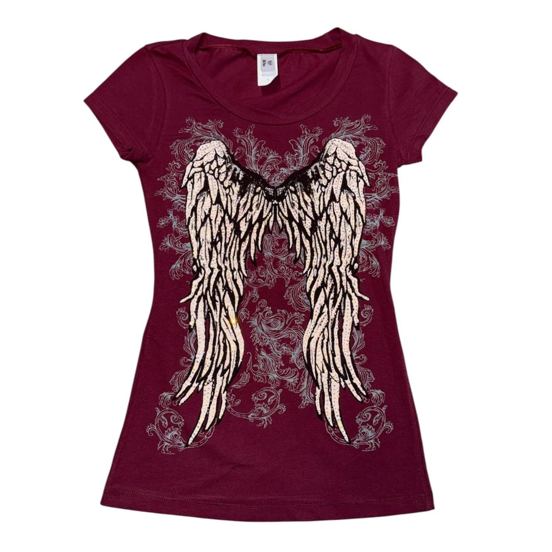 Damen T-Shirt mit Engelprint EB