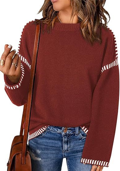 Damen Pullover mit modischen Streifen EB