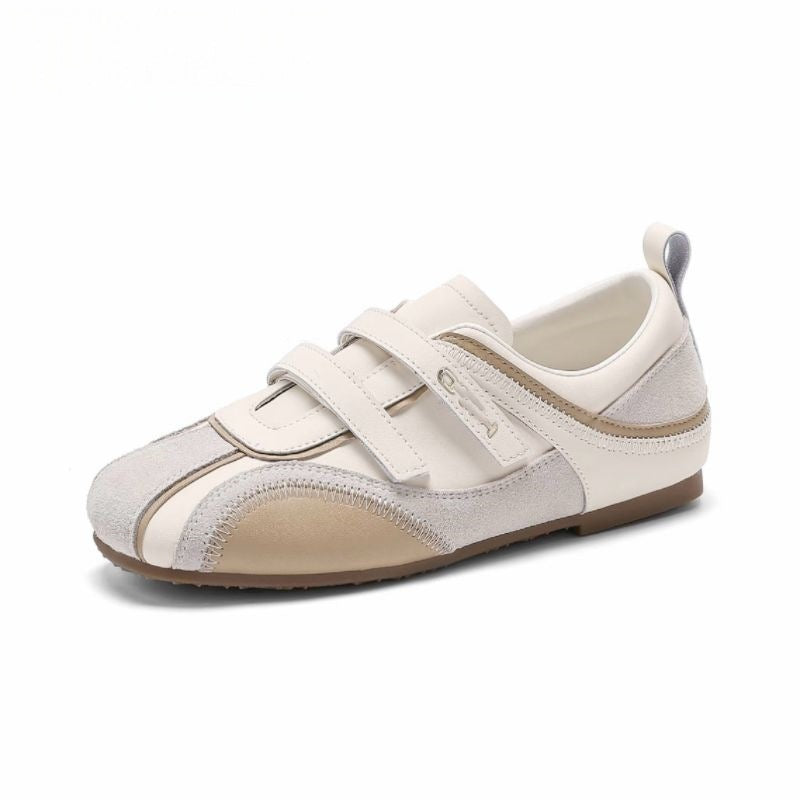 Damen Sportliche Sneakers mit metallic Akzenten und praktischen Klettverschlüssen EB
