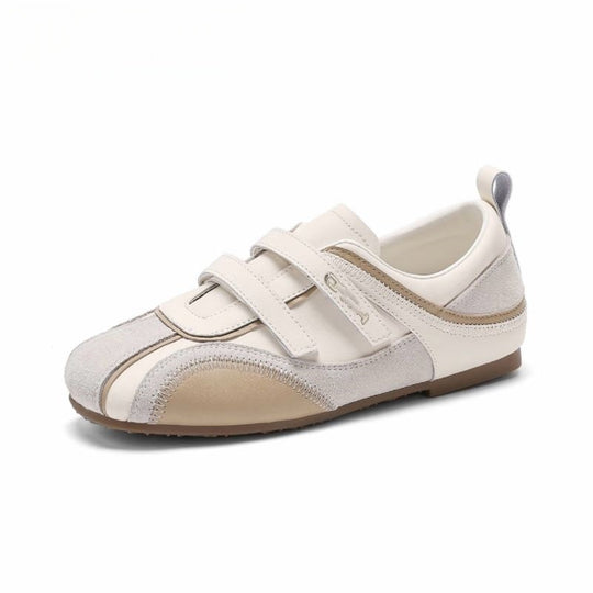 Damen Sportliche Sneakers mit metallic Akzenten und praktischen Klettverschlüssen EB