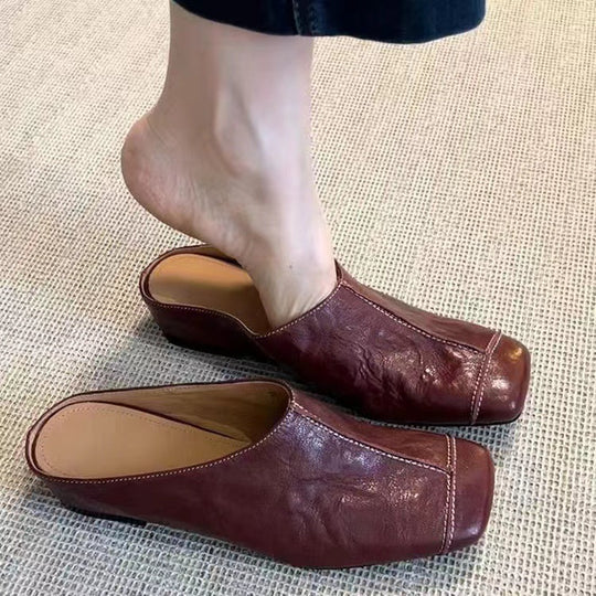 Damen Bequeme Clogs mit modischem Schnitt und weichem Leder EB
