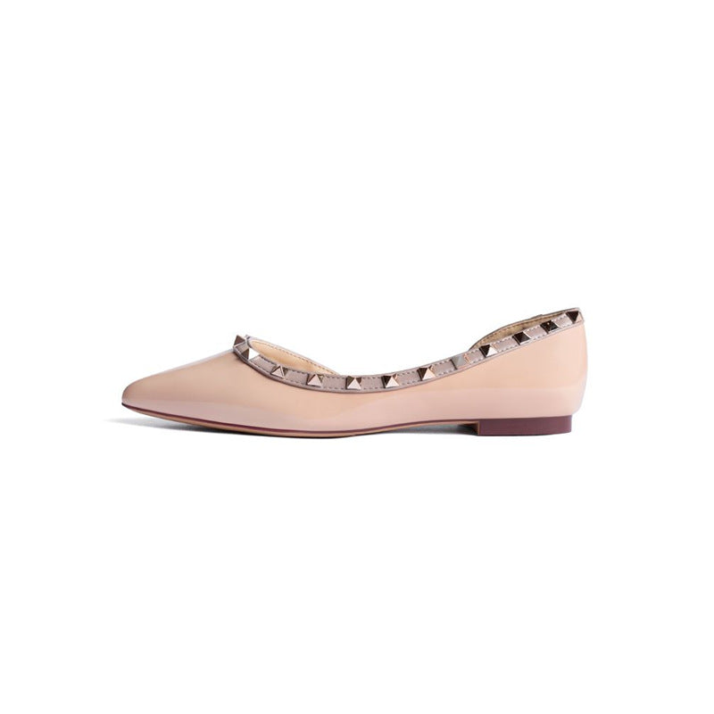 Damen elegante spitze Ballerinas mit glamourösen Verzierungen EB