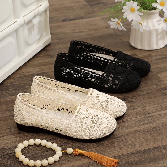 Damen elegante und atmungsaktive Spitzenschuhe EB