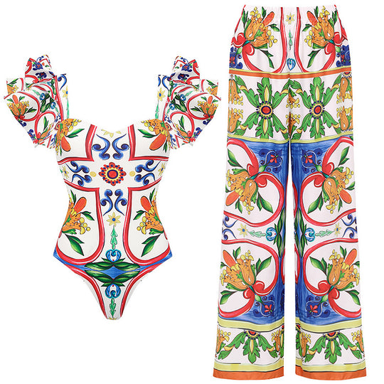 Damen Bikini-Top und Wickelrock Set EB