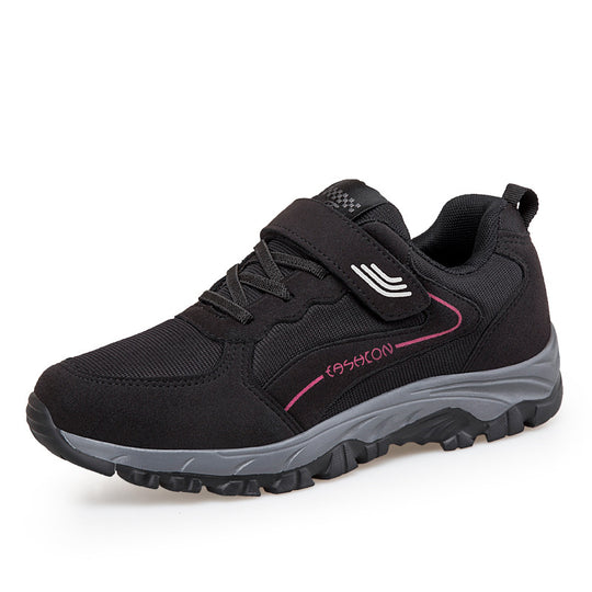 Damen Sportliche Sneaker mit verstellbarem Klettverschluss und stabiler Sohle EB