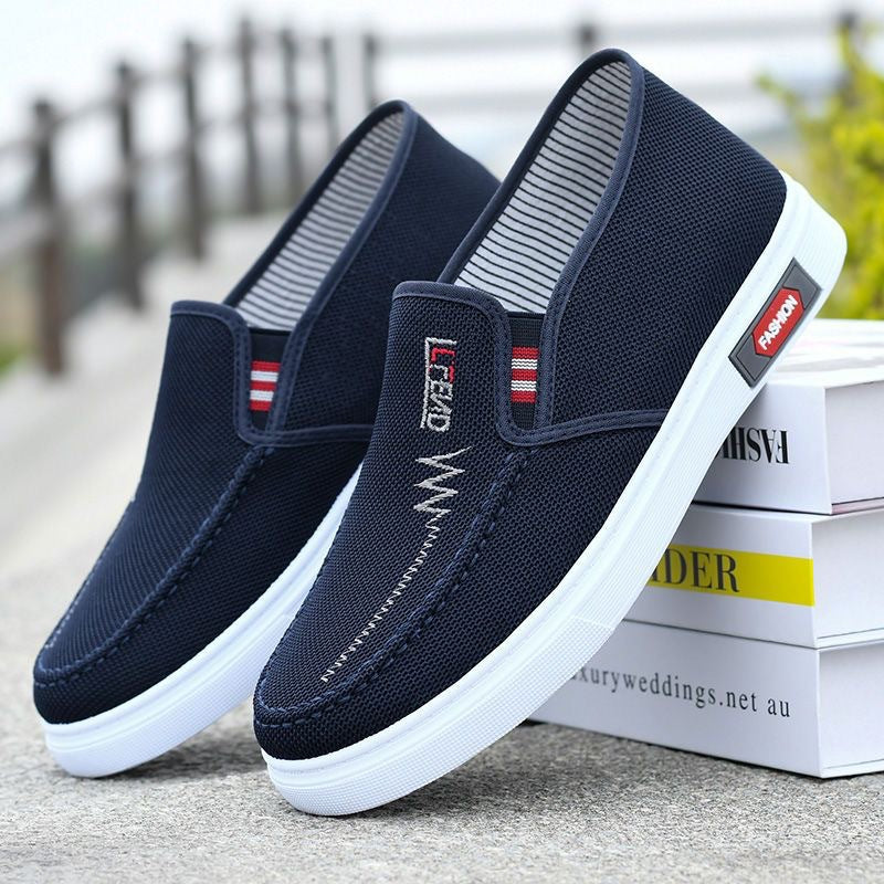 Damen Sportliche Slip-On Sneakers mit elastischem Einstieg und atmungsaktivem Obermaterial EB