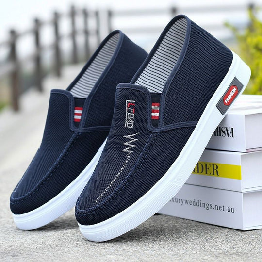 Damen Sportliche Slip-On Sneakers mit elastischem Einstieg und atmungsaktivem Obermaterial EB