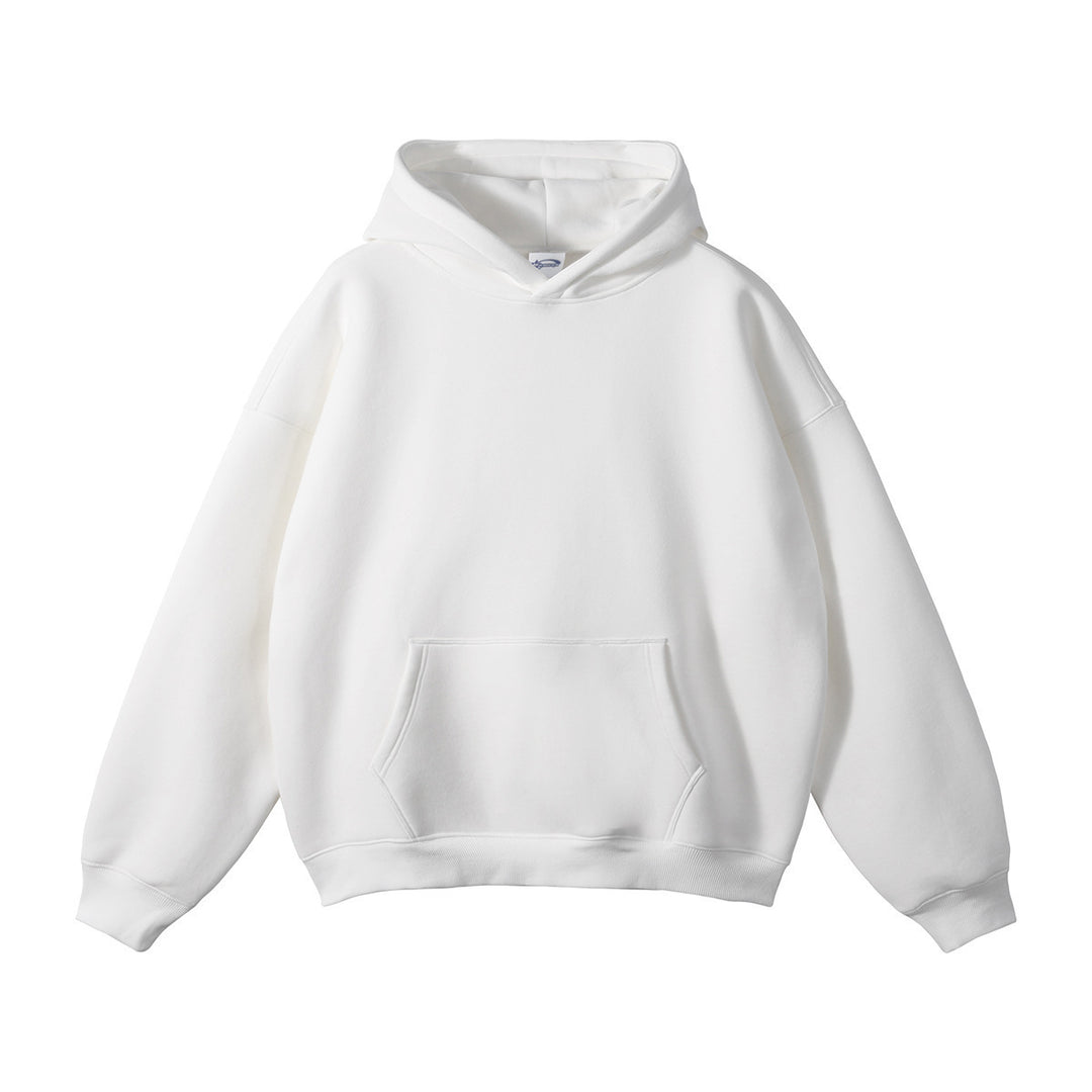 Unisex nan oversized Kapuzenpullover mit Kängurutasche und gerippten Bündchen EB