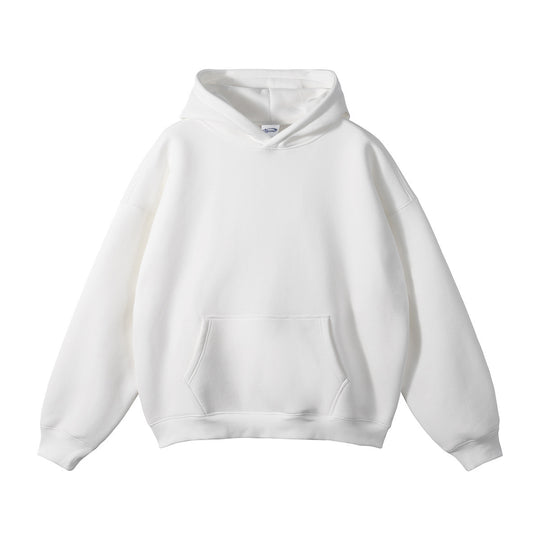Unisex weit geschnittener Kapuzenpullover aus Bio-Baumwolle mit Kängurutasche EB