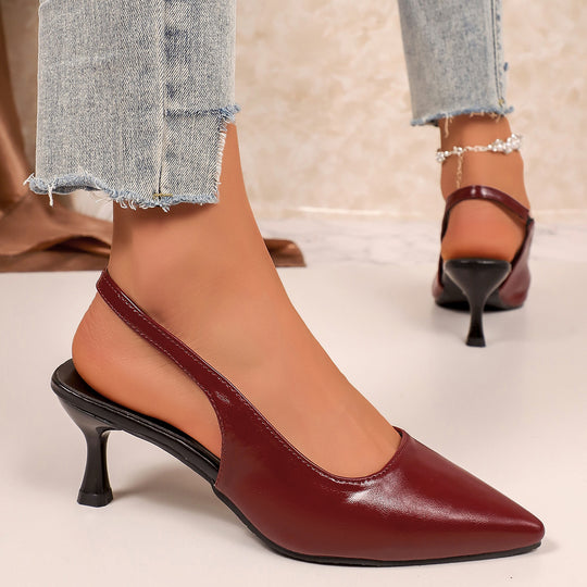Damen Slingback-Pumps mit elegantem spitzem Design und dezentem Absatz EB