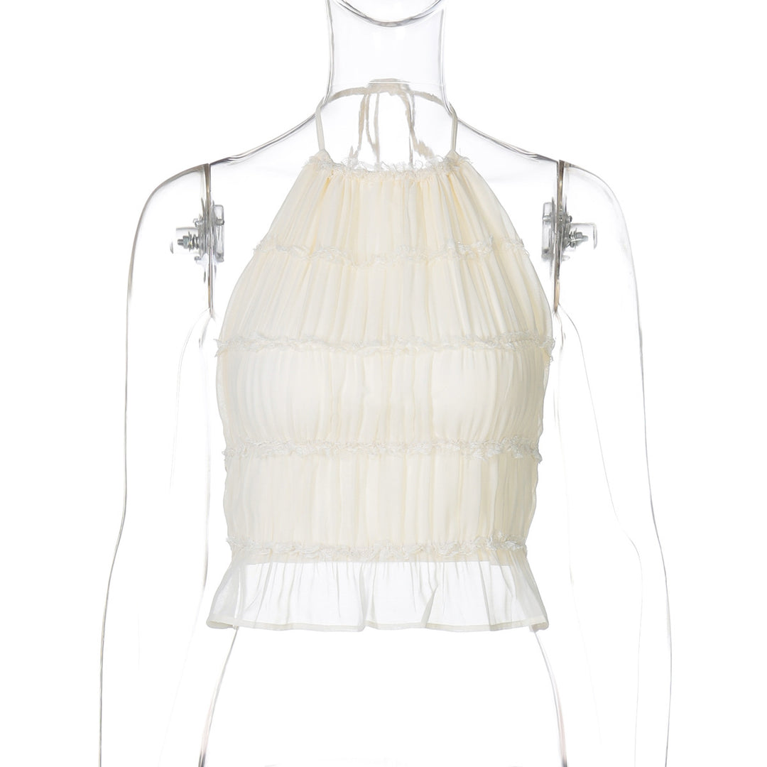 Damen Elegantes Kommunion-Oberteil mit Rüschendetails EB