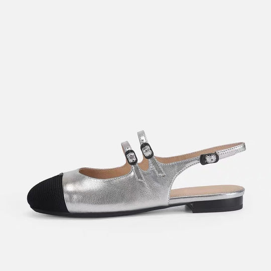 Damen Sling-Ballerinas mit dekorativen Schnallen EB