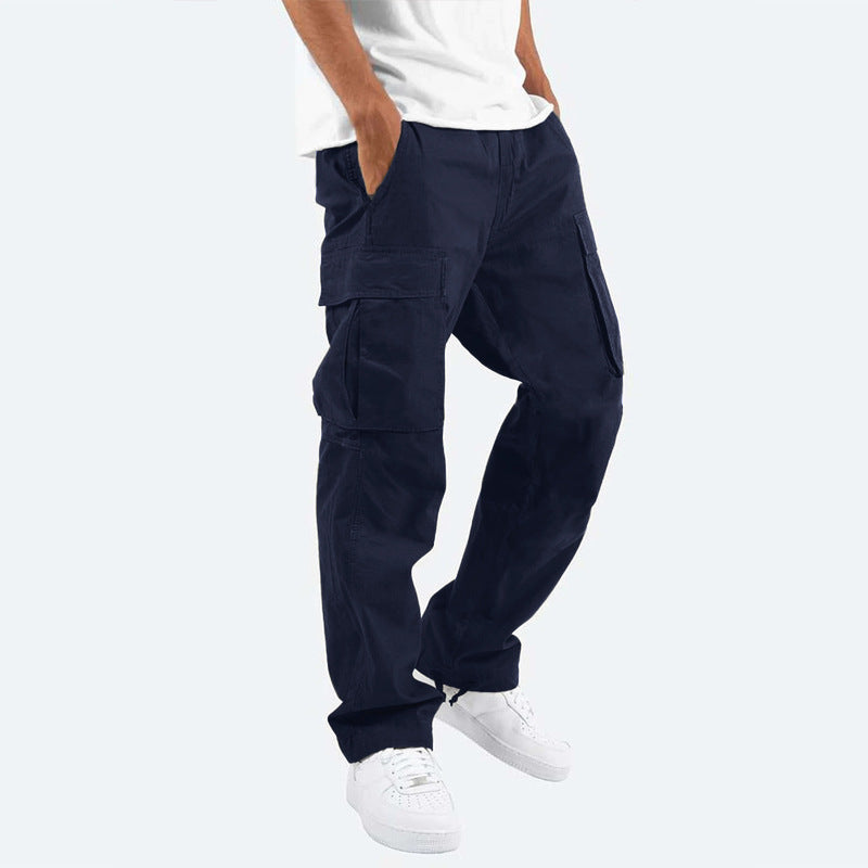 Herren Cargo-Hose mit praktischen Seitentaschen und elastischem Bund EB