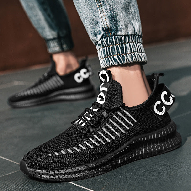 Damen Sportliche Sneakers mit atmungsaktivem Obermaterial und elastischem Schnürsystem EB