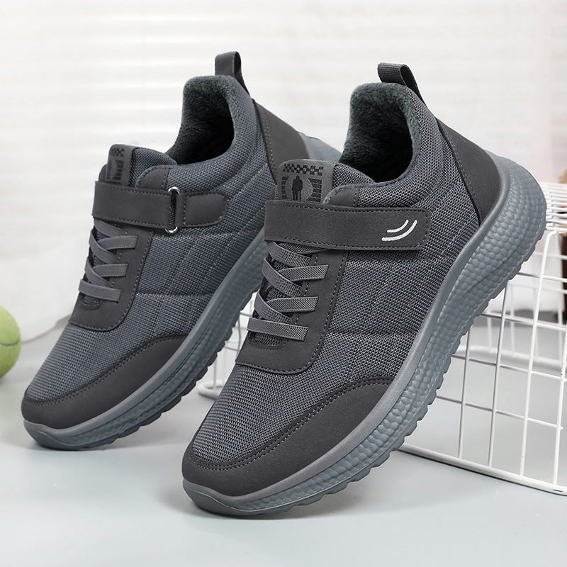 Damen sportliche Sneaker mit praktischem Klettverschluss und rutschfester Sohle EB