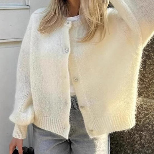 Damen kuscheliger Cardigan aus weichem Mohair EB