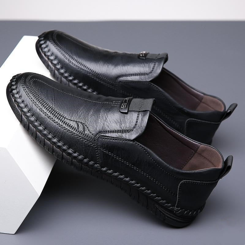 Herren Elegante Slip-On Mokassins mit rutschfester Sohle EB