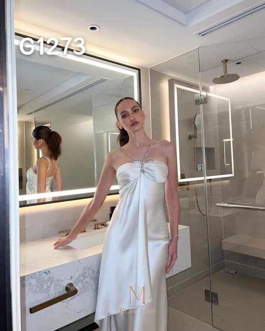 Damen Elegante Corsage-Bluse mit transparenten Ärmeln EB