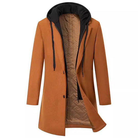 Damen modischer Parka mit abnehmbarer Kapuze EB