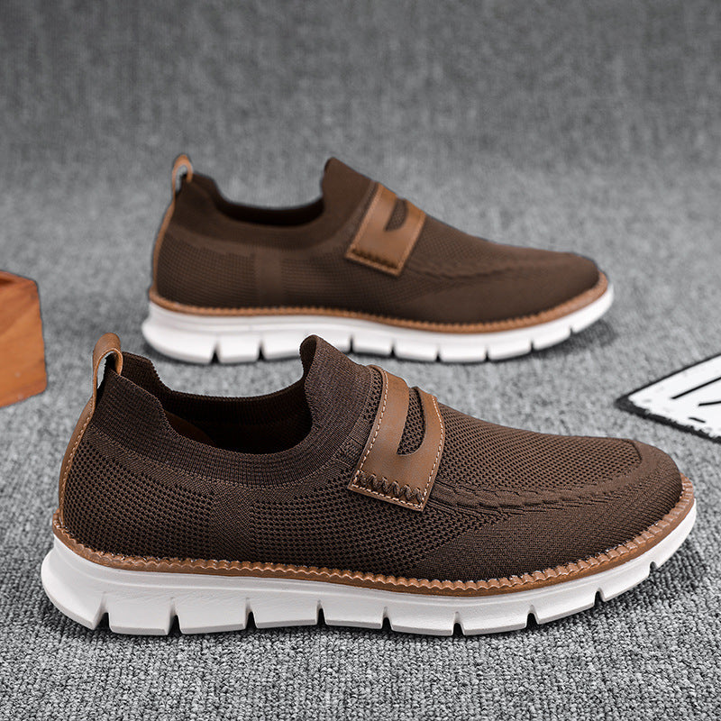 Damen Modische Slip-On Sneaker mit elastischer Oberstruktur EB