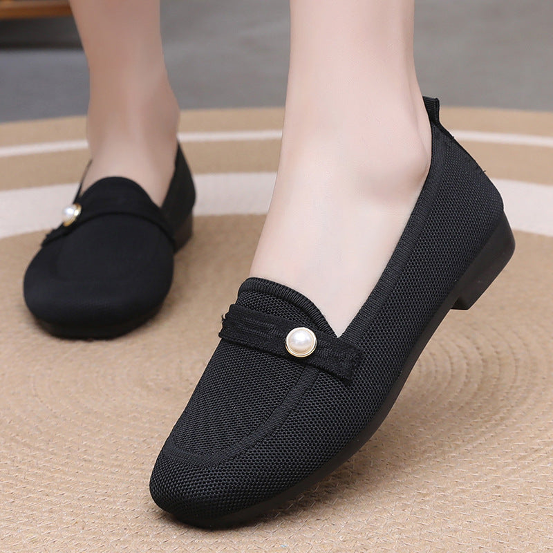 Damen Bequeme Slip-On Loafers mit modischem Detail EB