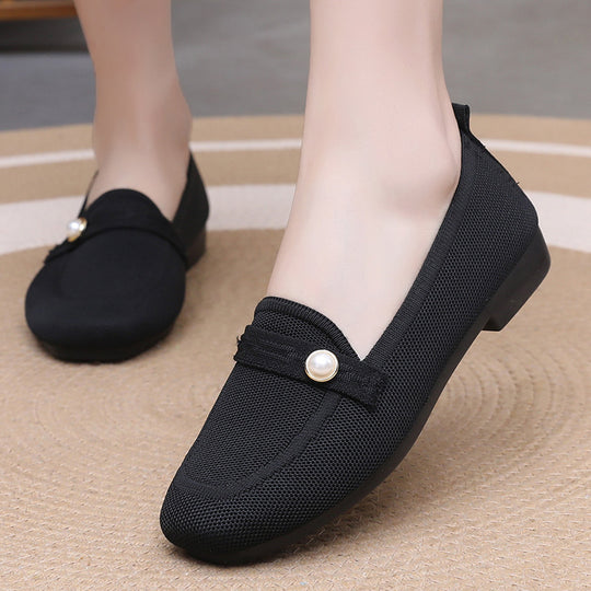 Damen Bequeme Slip-On Loafers mit modischem Detail EB