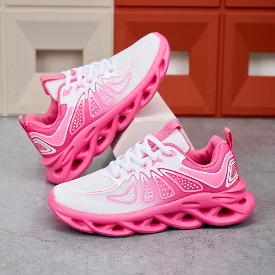 Damen Sportliche Laufschuhe mit dämpfendem Sohlenprofil und atmungsaktiver Mesh-Oberfläche EB