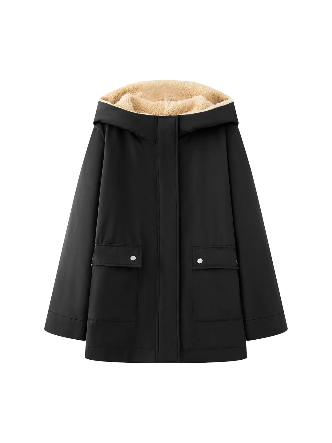 Damen Übergangsjacke mit kuscheligem Innenfutter und praktischen Taschen EB