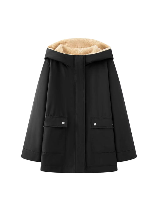 Damen Übergangsjacke mit kuscheligem Innenfutter und praktischen Taschen EB