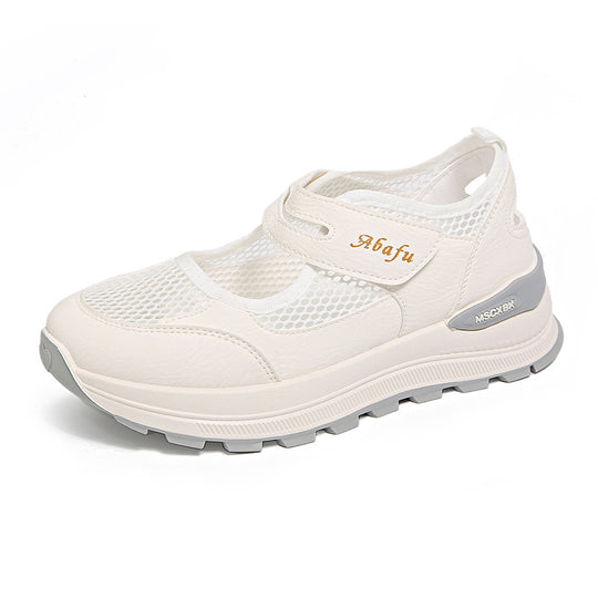Damen Freizeitsneaker mit atmungsaktivem Mesh-Obermaterial und gepolsterter Innensohle EB