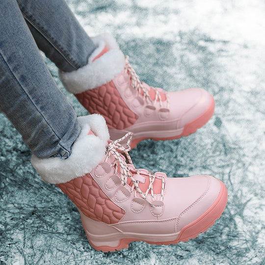 Damen Isolierte Winterstiefel mit rutschfester Sohle und warmem Innenfutter EB